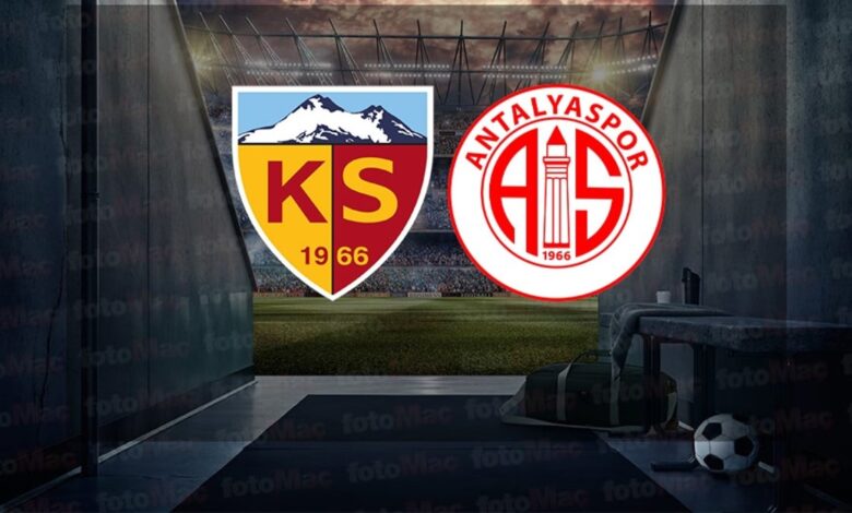 Kayserispor-Antalyaspor maçı izle | Bellona Kayserispor-Onvo Antalyaspor maçı ne zaman, saat kaçta ve hangi kanalda?- Ligler