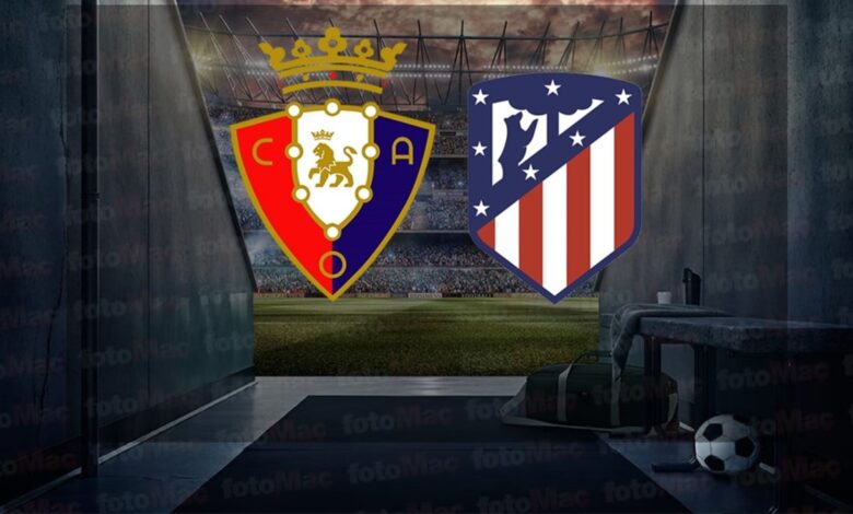 Osasuna-Atletico Madrid maçı ne zaman? Saat kaçta ve hangi kanalda canlı yayınlanacak? | İspanya La Liga 11 Osasuna-Atletico Madrid maçı ne zaman? Saat kaçta ve hangi kanalda canlı yayınlanacak? | İspanya La Liga- Futbol
