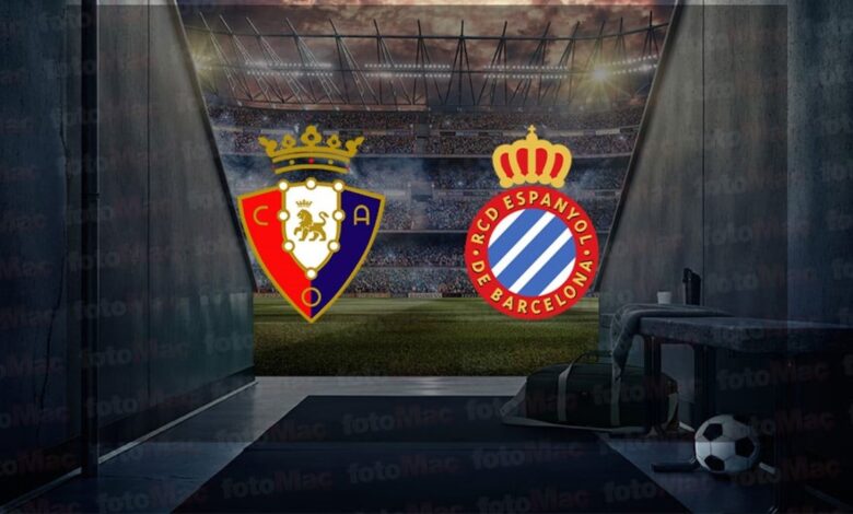 Osasuna - Espanyol maçı ne zaman? Saat kaçta ve hangi kanalda canlı yayınlanacak? | İspanya La Liga- Futbol
