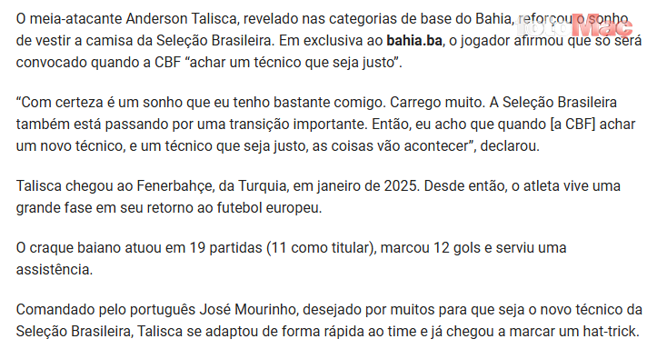 Talisca’dan Brezilya Milli Takımı mesajı: “Adalet olursa...”- Fenerbahçe