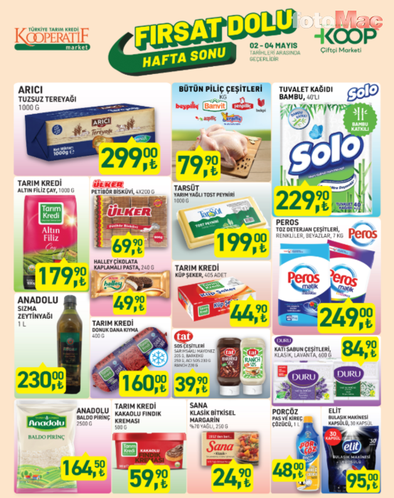 Tarım Kredi'de bu hafta sonu kaçırılmayacak indirimler | 2 - 4 Mayıs fırsatları- Diğer Haberler
