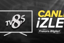 TV 8,5 canlı izle | 2025 canlı yayın TV 8,5 - Frekans bilgileri- Diğer Haberler