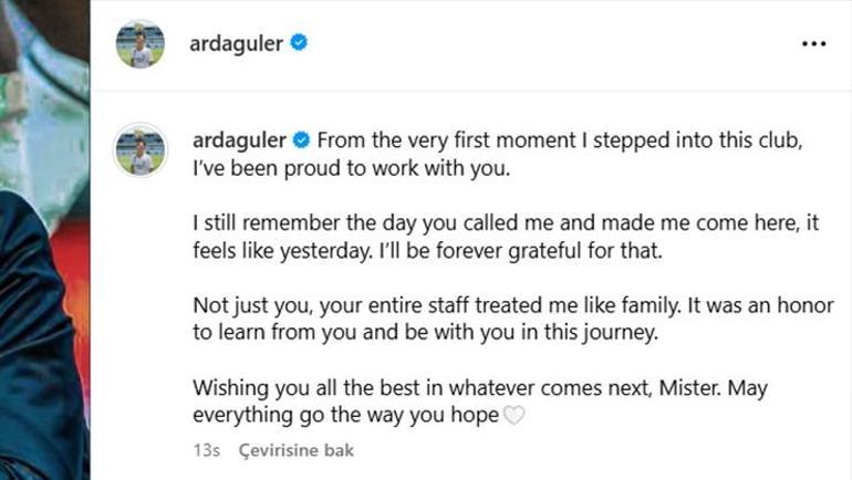 Ve Arda Güler veda etti! Real Madrid'in yıldızından duygu dolu sözler...- Futbol
