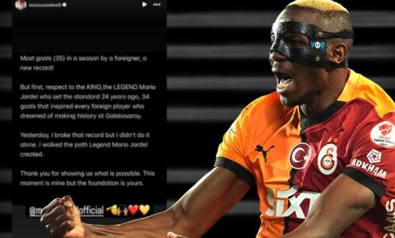 Victor Osimhen'den Mario Jardel paylaşımı! 'Açtığı yolda yürüdüm' 13 Victor Osimhen'den Mario Jardel paylaşımı! 'Açtığı yolda yürüdüm'- Futbol