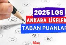 Ankara lise taban puanları 2025 | Anadolu, Fen, Meslek, İmam Hatip Lisesi taban puanları ve yüzdeleri- Futbol