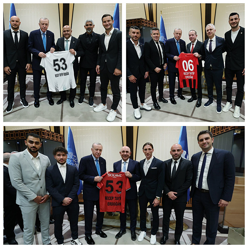Başkan Recep Tayyip Erdoğan Süper Lig'e yükselen 3 kulübü kabul etti- Ligler