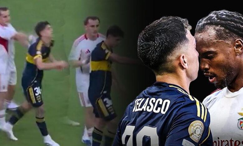 Boca Juniors - Benfica maçında sinirler gerildi! Kerem Aktüroğlu daha fazla dayanamadı, rakibini itti 21 Boca Juniors - Benfica maçında sinirler gerildi! Kerem Aktüroğlu daha fazla dayanamadı, rakibini itti- Futbol