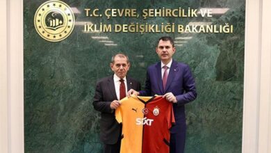 Çevre, Şehircilik ve İklim Değişikliği Bakanı Murat Kurum, Galatasaray Başkanı Dursun Özbek'i kabul etti- Futbol