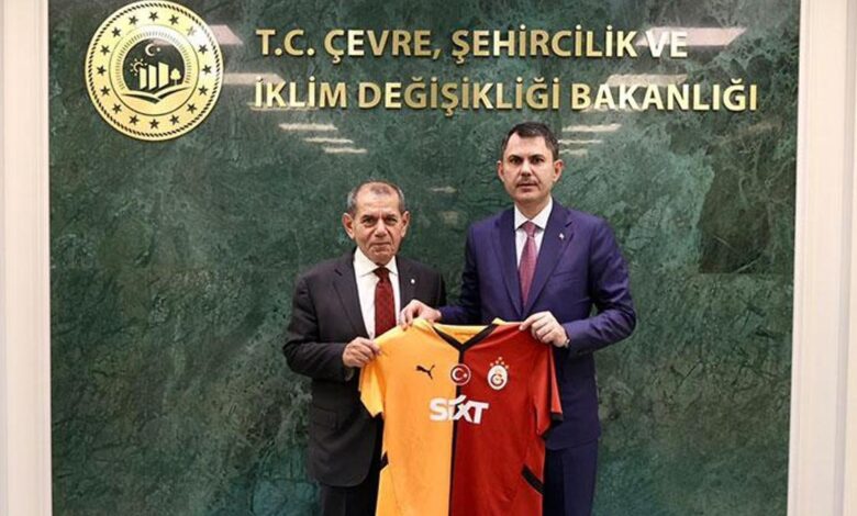 Çevre, Şehircilik ve İklim Değişikliği Bakanı Murat Kurum, Galatasaray Başkanı Dursun Özbek'i kabul etti- Kayserispor