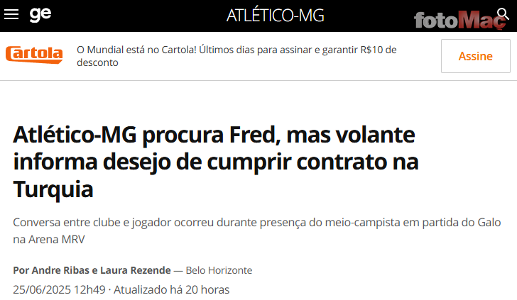 Fenerbahçe'de Fred'den transfer kararı! O kulübü reddetti- Fenerbahçe