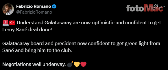 Galatasaray Sane transferinde sona yaklaştı! İşte maaşı ve sözleşme süresi- Futbol