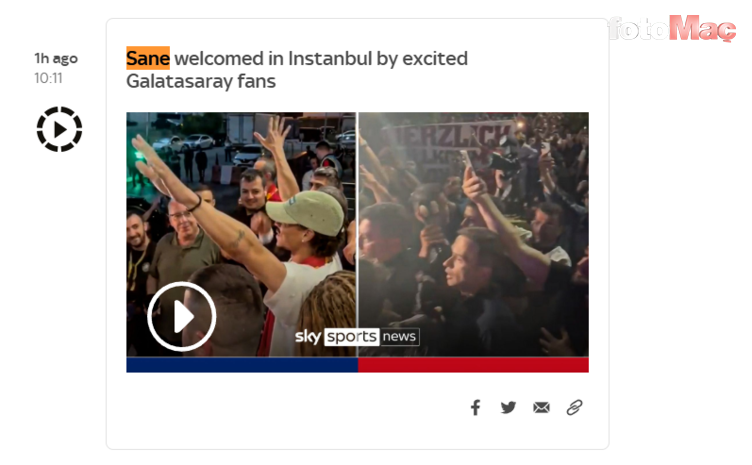 GALATASARAY TRANSFER HABERİ - Dünya Leroy Sane'nin transferini konuşuyor! İşte o manşetler- Futbol