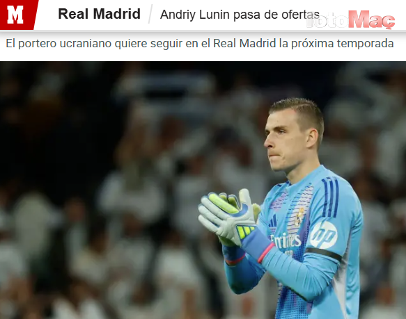 Galatasaray'da Andriy Lunin gelişmesi! Transfer kararı...- Futbol