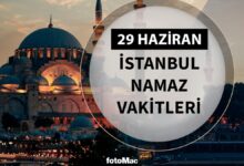 İstanbul namaz vakitleri 29 Haziran 2025 | İstanbul namaz ve ezan saatleri- Futbol