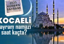 Kocaeli bayram namazı saat kaçta? | 2025 Diyanet Kocaeli Kurban Bayramı namaz saatleri- Oruç