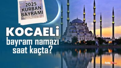 Kocaeli bayram namazı saat kaçta? | 2025 Diyanet Kocaeli Kurban Bayramı namaz saatleri- Oruç