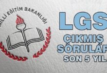 LGS çıkmış sorular | LGS sayısal, sözel soru kitapçığı ve cevap anahtarı 2024, 2023, 2022, 2021, 2020- Futbol
