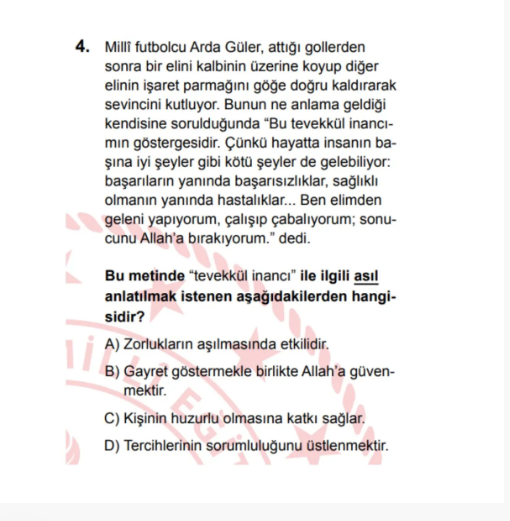 LGS sınavında Arda Güler sorusu soruldu- Futbol