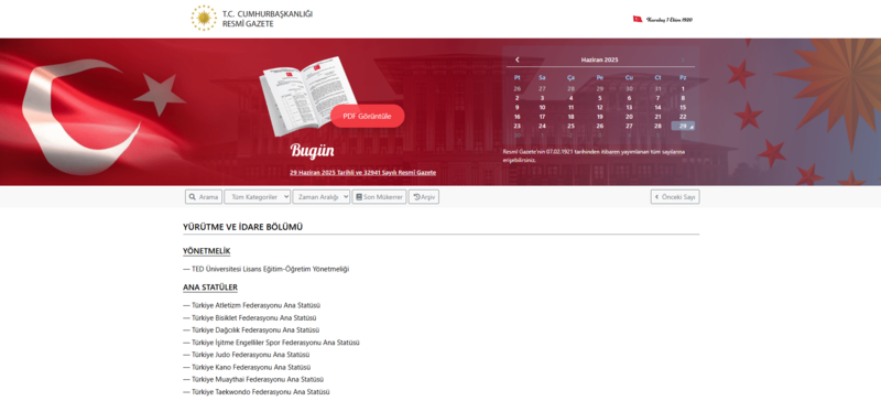 Resmi Gazete'de bugün! 29 Haziran 2025 Resmi Gazete kararları- Diğer Haberler