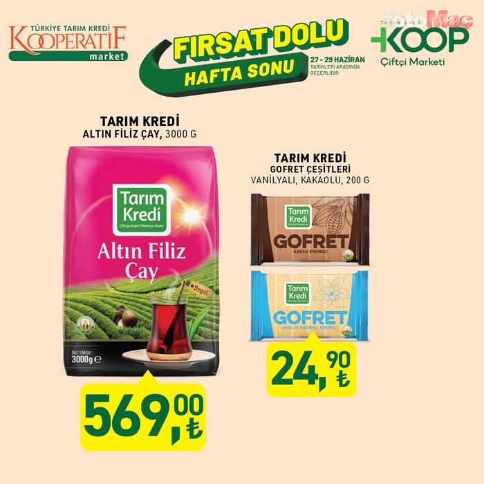 Tarım Kredi'de bu hafta sonu kaçırılmayacak indirimler | 27 - 29 Haziran fırsatları- Diğer Haberler