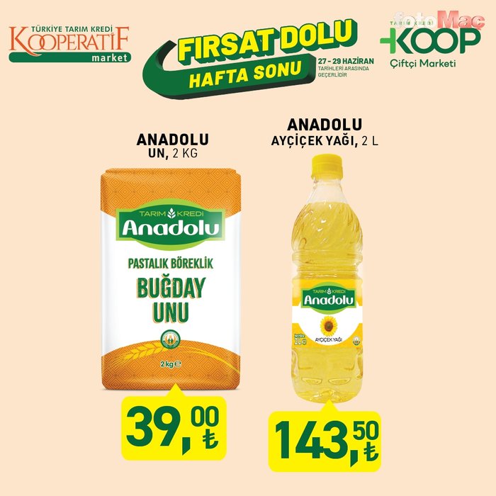 Tarım Kredi'de bu hafta sonu kaçırılmayacak indirimler | 27 - 29 Haziran fırsatları- Diğer Haberler