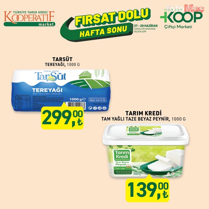 Tarım Kredi'de bu hafta sonu kaçırılmayacak indirimler | 27 - 29 Haziran fırsatları- Diğer Haberler