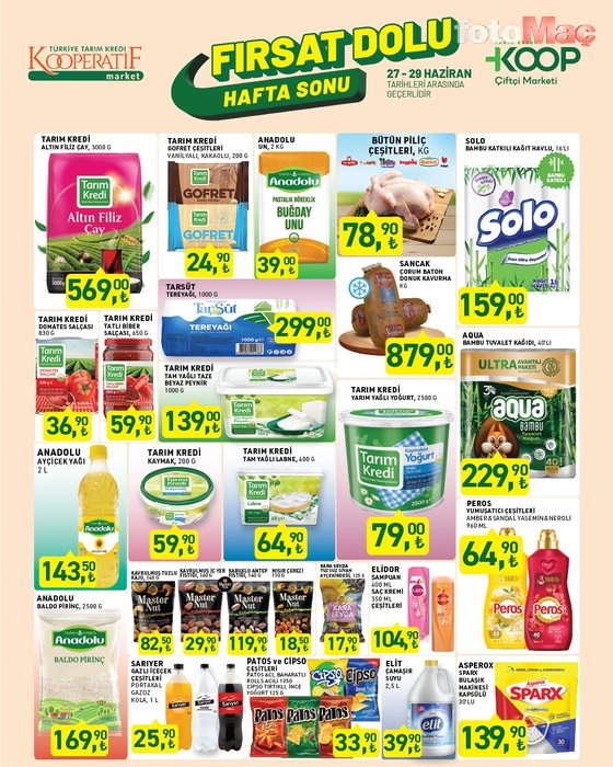 Tarım Kredi'de bu hafta sonu kaçırılmayacak indirimler | 27 - 29 Haziran fırsatları- Diğer Haberler