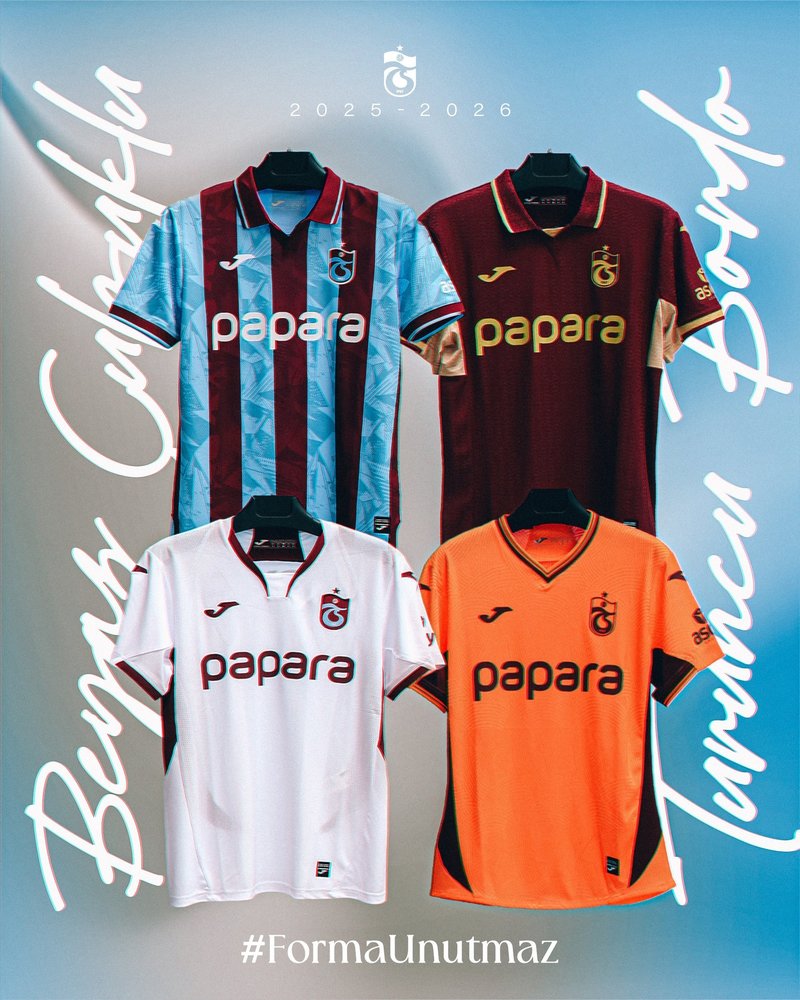 Trabzonspor 2025-26 sezonu formalarını tanıttı! "Dünyanın ilk ve tek..."- Trabzonspor