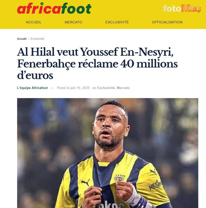 TRANSFER HABERİ - En-Nesyri'ye astronomik teklif! Fenerbahçe'nin istediği rakam...- Fenerbahçe