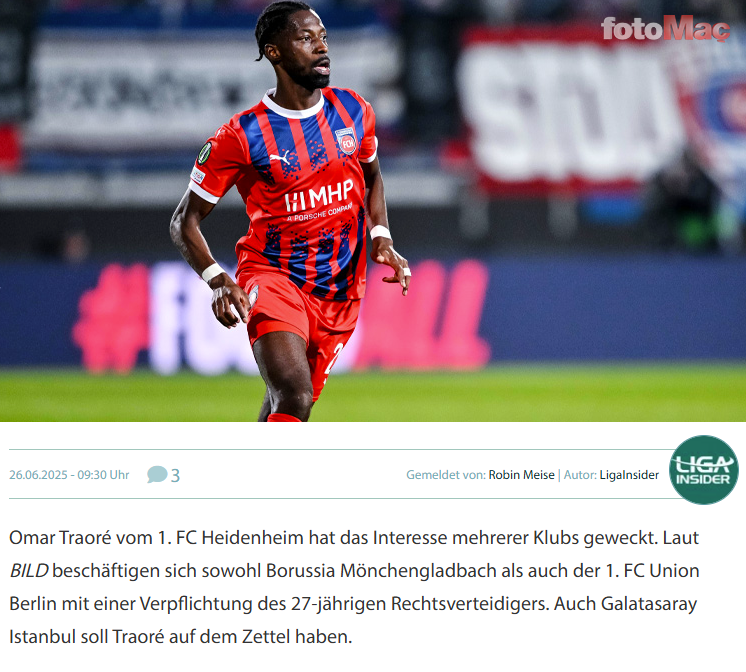TRANSFER HABERİ | Galatasaray'dan Omar Traore takibi!- Futbol