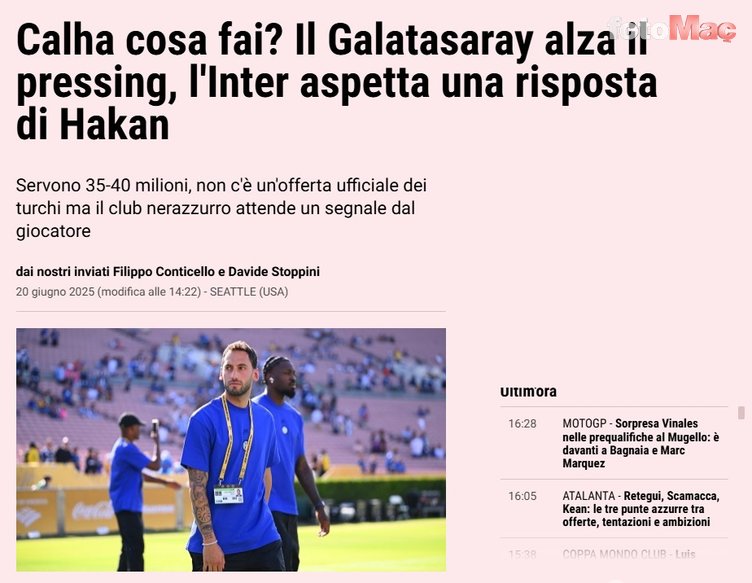 TRANSFER HABERİ - İtalyanlar duyurdu! İşte Galatasaray'ın Hakan Çalhanoğlu teklifi- Futbol