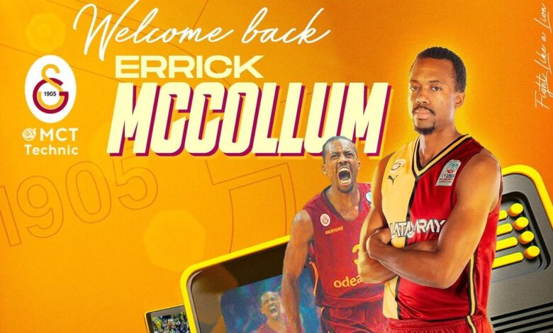 TRANSFER HABERLERİ | Errick McCollum resmen Galatasaray'da!- Galatasaray