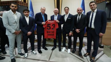 Trendyol Süper Lig'in yeni ekiplerinden Başkan Recep Tayyip Erdoğan'a ziyaret!- Ligler