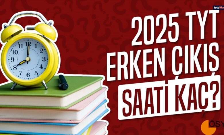 TYT erken çıkış saati 2025 | TYT ilk çıkış saati, kaçta bitiyor, süresi kaç dakika? 13 TYT erken çıkış saati 2025 | TYT ilk çıkış saati, kaçta bitiyor, süresi kaç dakika?- Diğer Haberler