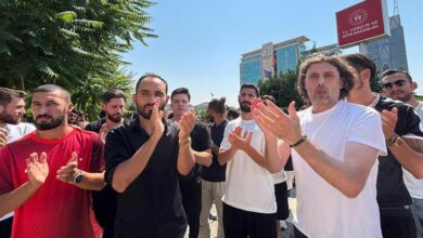 3. Lig futbolcularından bakanlık önünde açıklama- Futbol