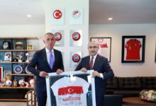 Emniyet Genel Müdürü Mahmut Demirtaş'tan TFF Başkanı İbrahim Hacıosmanoğlu'na ziyaret- Futbol