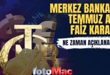 Merkez Bankası faiz kararı ne zaman? | 2025 Temmuz faiz toplantı tarihi - Faiz artacak mı, sabit mi?- Diğer Haberler