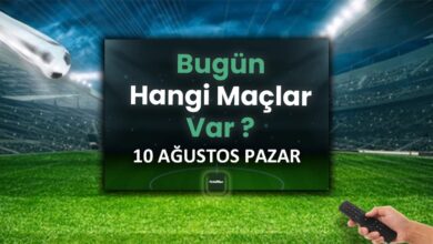 Bugünkü maçlar 10 Ağustos Pazar 2025 | Bugün hangi maçlar var?- Diğer Haberler